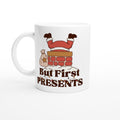 But First Presents, Santa In Chimney - White 11oz Ceramic Mug Default Title Christmas Mug Christmas Globally Fulfilled