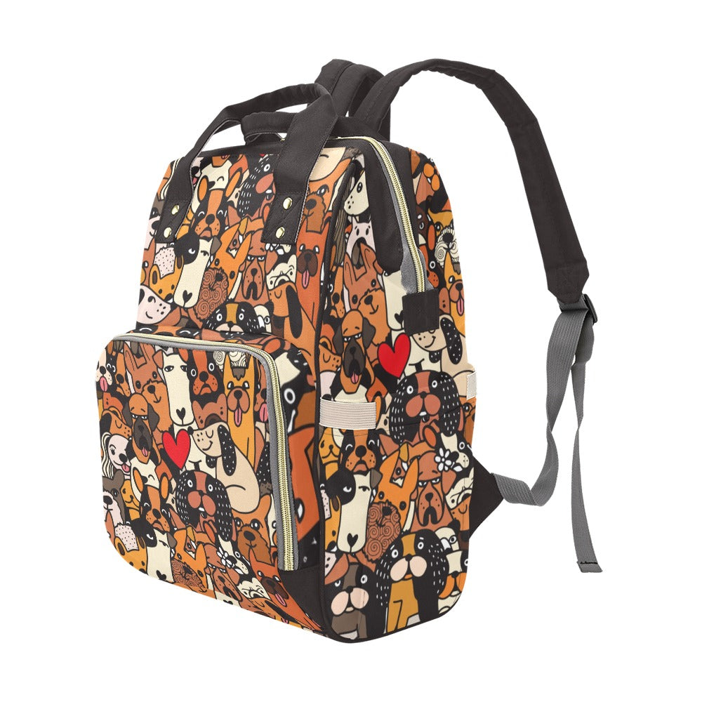 All The Dogs - Multi-Function Backpack, Nappy / Diaper Bag