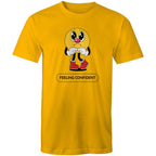 Feeling Confident - Mens T-Shirt Gold Mens T-shirt Printed In Australia