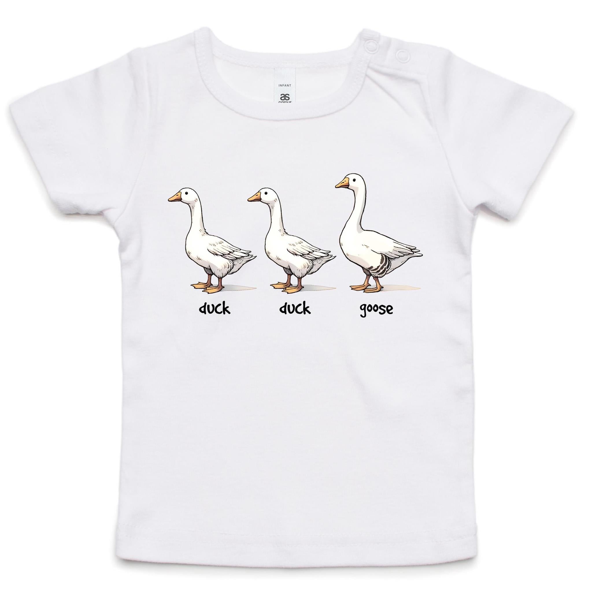 Duck Duck Goose, Baby T-shirt White Baby T-shirt animal Printed In Australia