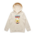 Sweet And Salty, Ice Cream And Fries - Kids Hoodie Ecru Kids Hoodie Printed In Australia