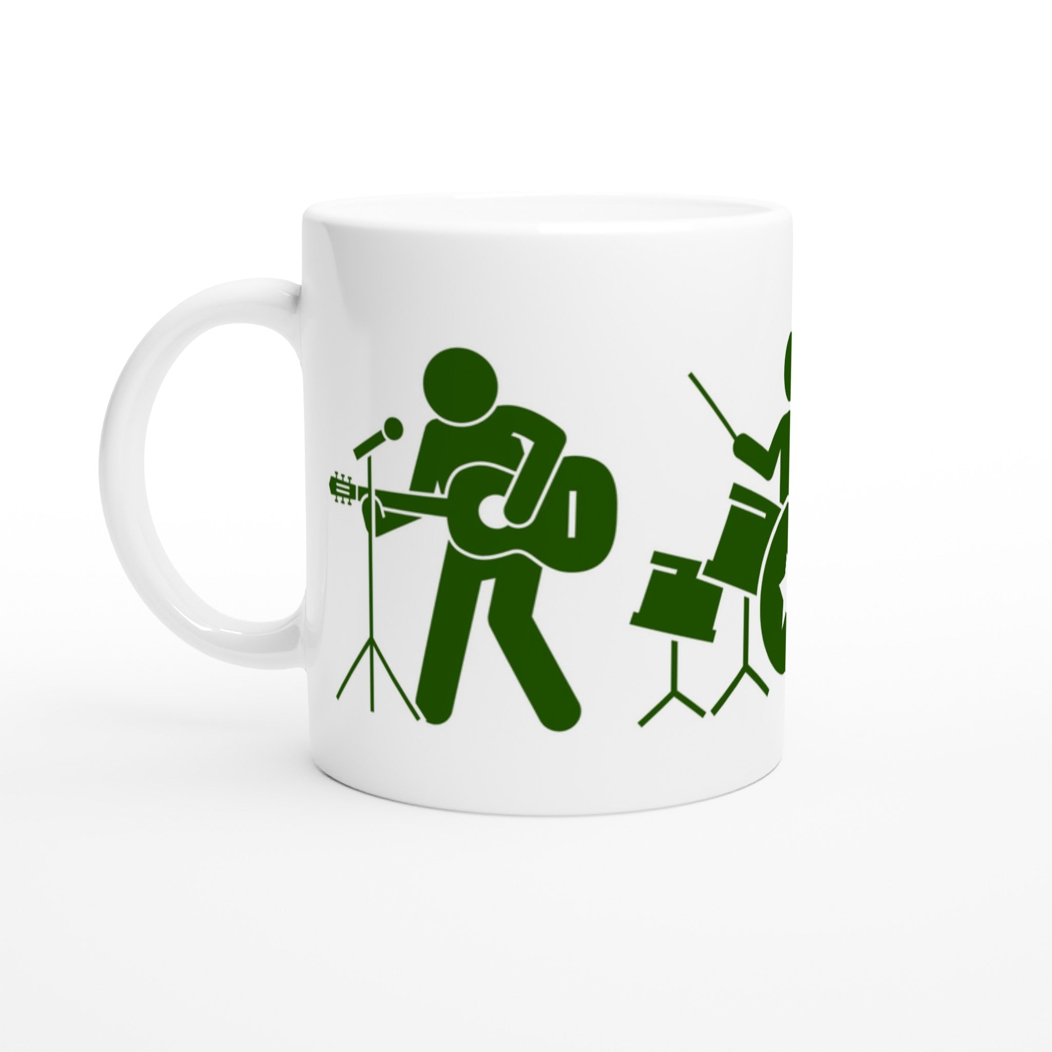 Rock Band - White 11oz Ceramic Mug Default Title White 11oz Mug Globally Fulfilled Music