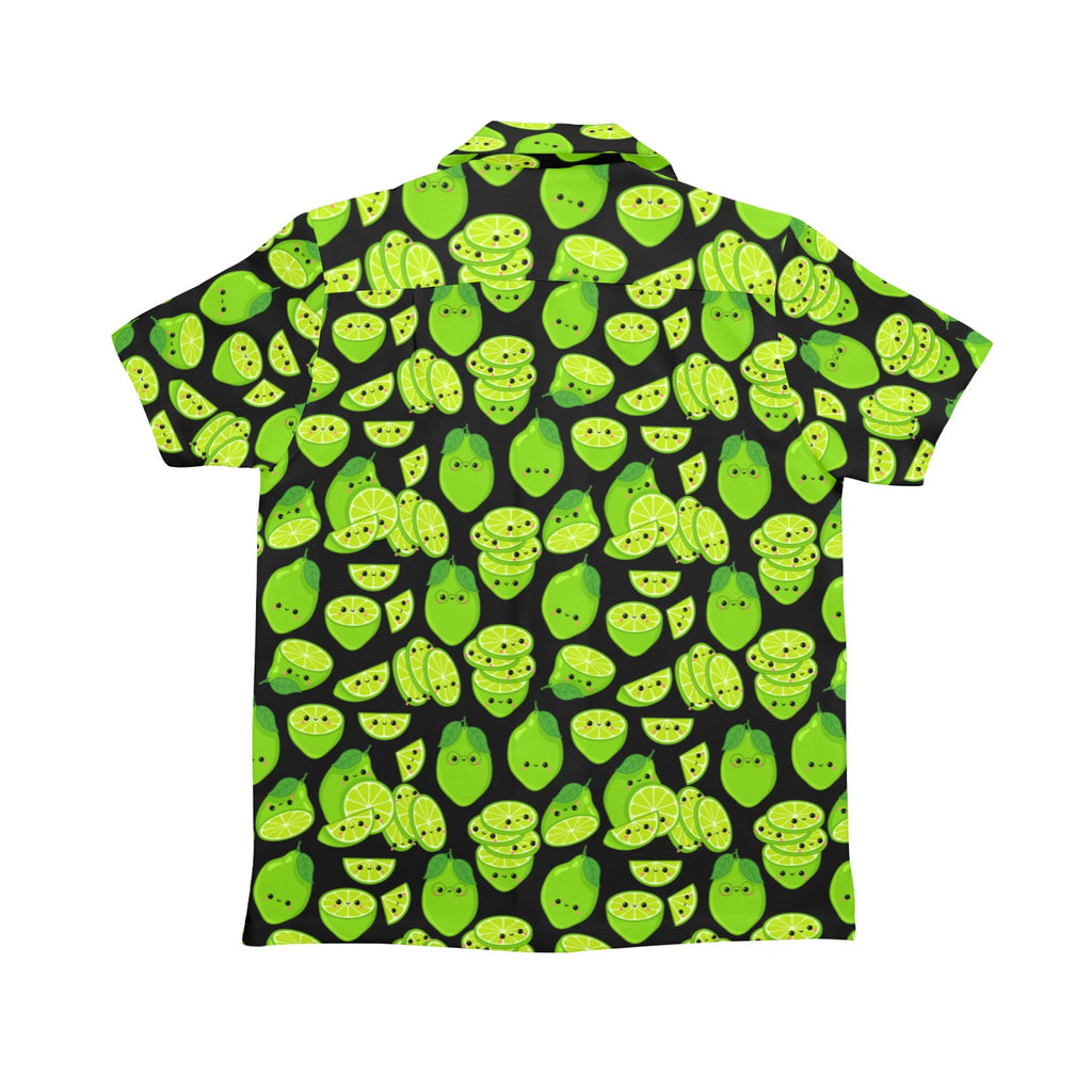 Cute Limes Senior Kids Hawaiian Shirt Senior Kids Hawaiian Shirt 8-15 Food Printed Offshore