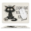 Living That Nine Lives Kind Of Tired, Cat Leather Mouse Pad white One size Leather Mouse Pad animal Printed Offshore