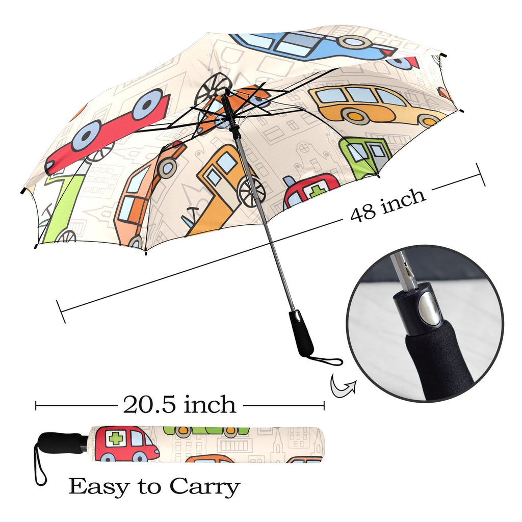 Kids Cars - Semi-Automatic Foldable Umbrella (Model U12) Semi-Automatic Foldable Umbrella (U12)