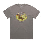 Dachshund, I've Got Friends In Low Places AS Colour Heavy Faded Tee Unisex Faded grey Heavy Faded T-shirt animal Printed In Australia