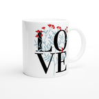 Love - White 11oz Ceramic Mug White 11oz Mug Globally Fulfilled love