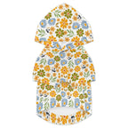 Retro Boho Flower Pet Hoodie (Small Size)