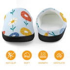 Abstract Cute Flowers Kids Cotton Slippers Kids Cotton Slippers Plants Printed Offshore