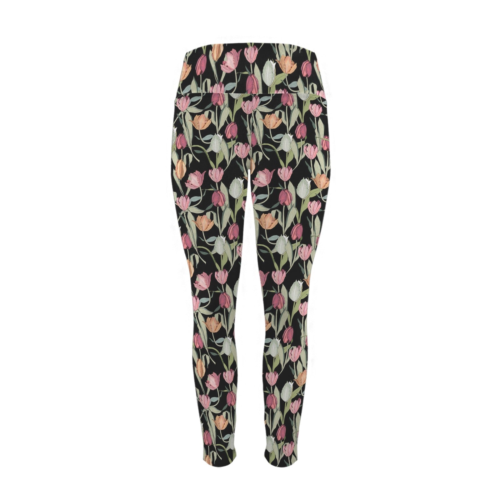 Tulips - Women's High Waist Pockets Yoga Leggings