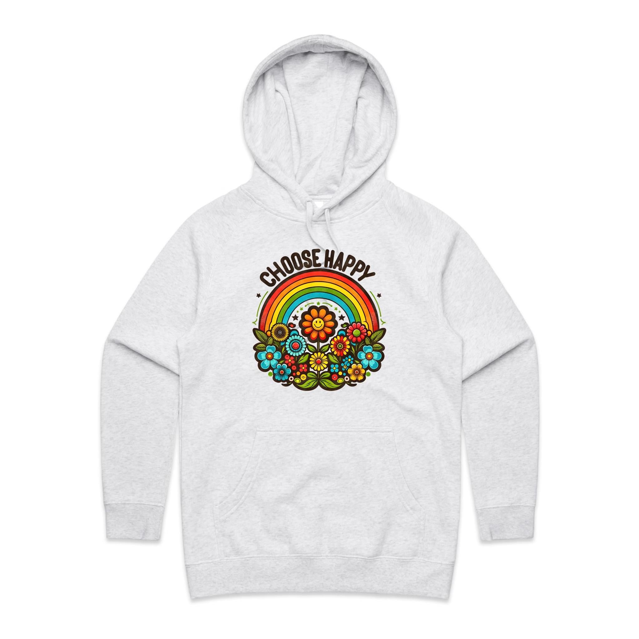 Choose Happy - Womens Hoodie