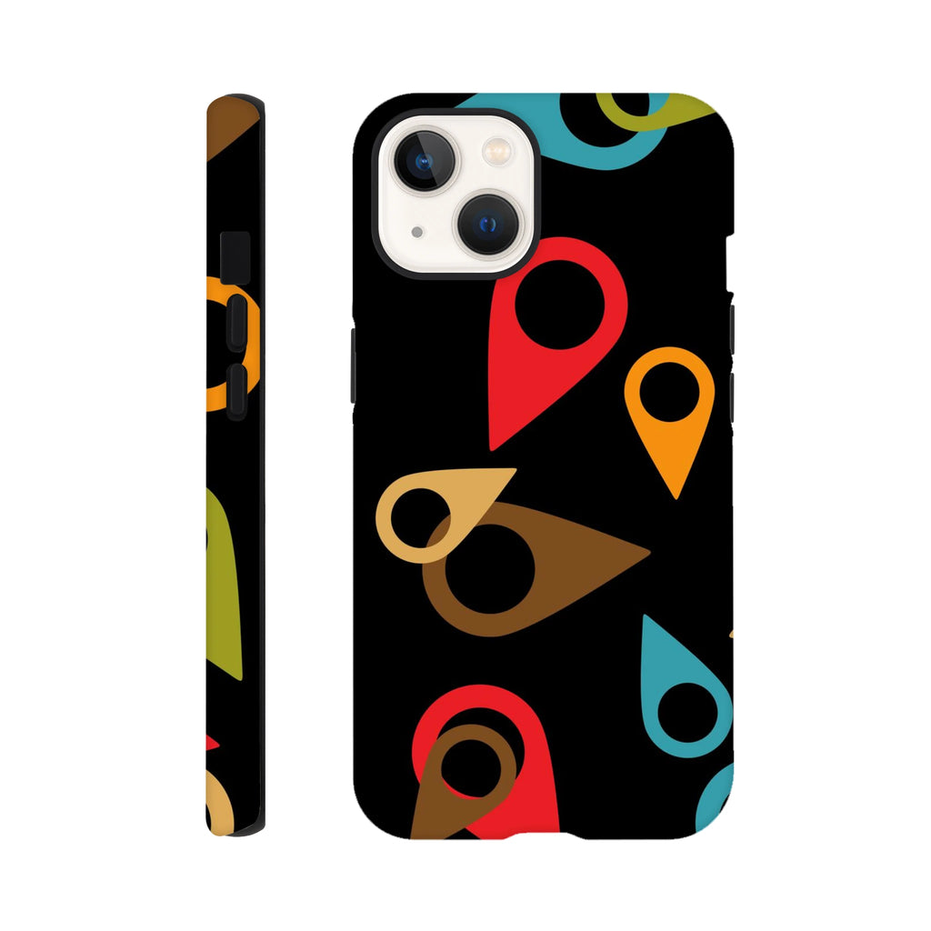 Where Am I, Location Pin - Apple iPhone Tough case iPhone 13 iPhone Tough Case Globally Fulfilled