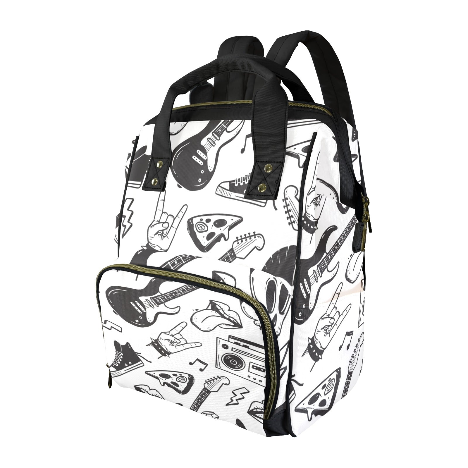 Rock Music - Multi-Function Backpack, Nappy / Diaper Bag
