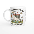Personalised - Oops, I Bought Another Book - White 11oz Ceramic Mug with Colour Inside Ceramic White Personalised 11oz Mug animal customise Globally Fulfilled personalise Reading