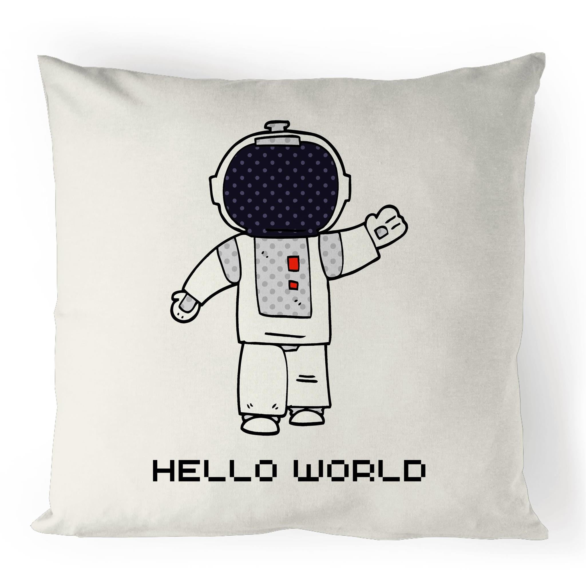 Hello World, Astronaut - 100% Linen Cushion Cover Default Title kids Printed In Australia Space