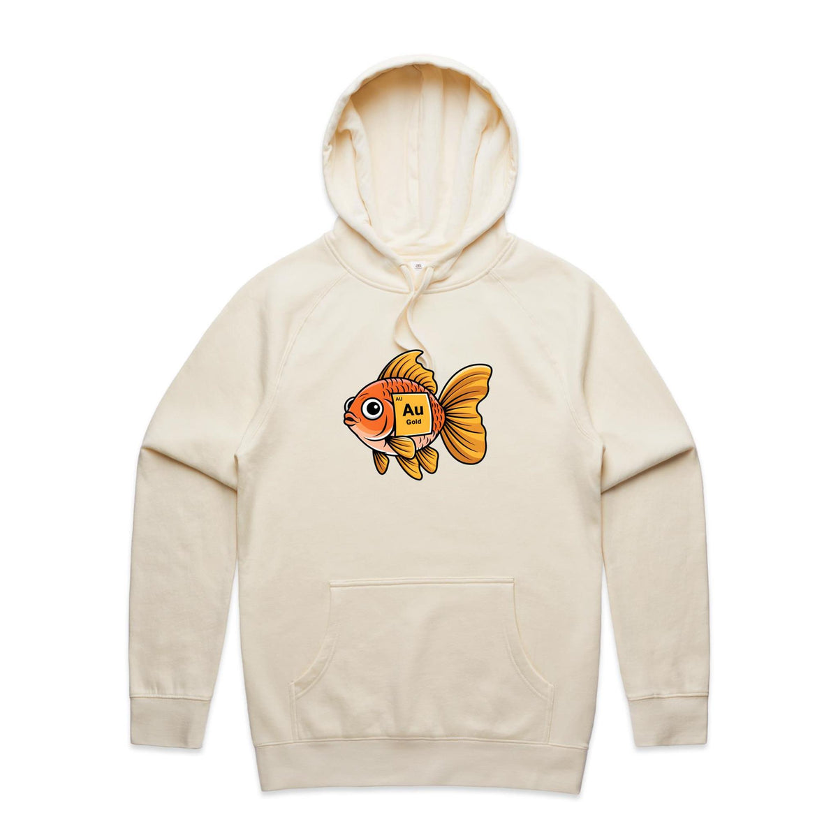 Gold Fish Periodic Table Men's AS Colour Hoodie
