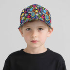 Sticker Music Kids Baseball Cap Kids Baseball Hat Music Printed Offshore