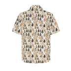 Lots Of Cats Men's Short Sleeve Hawaiian Shirt Men's Hawaiian Shirt (New) animal Printed Offshore