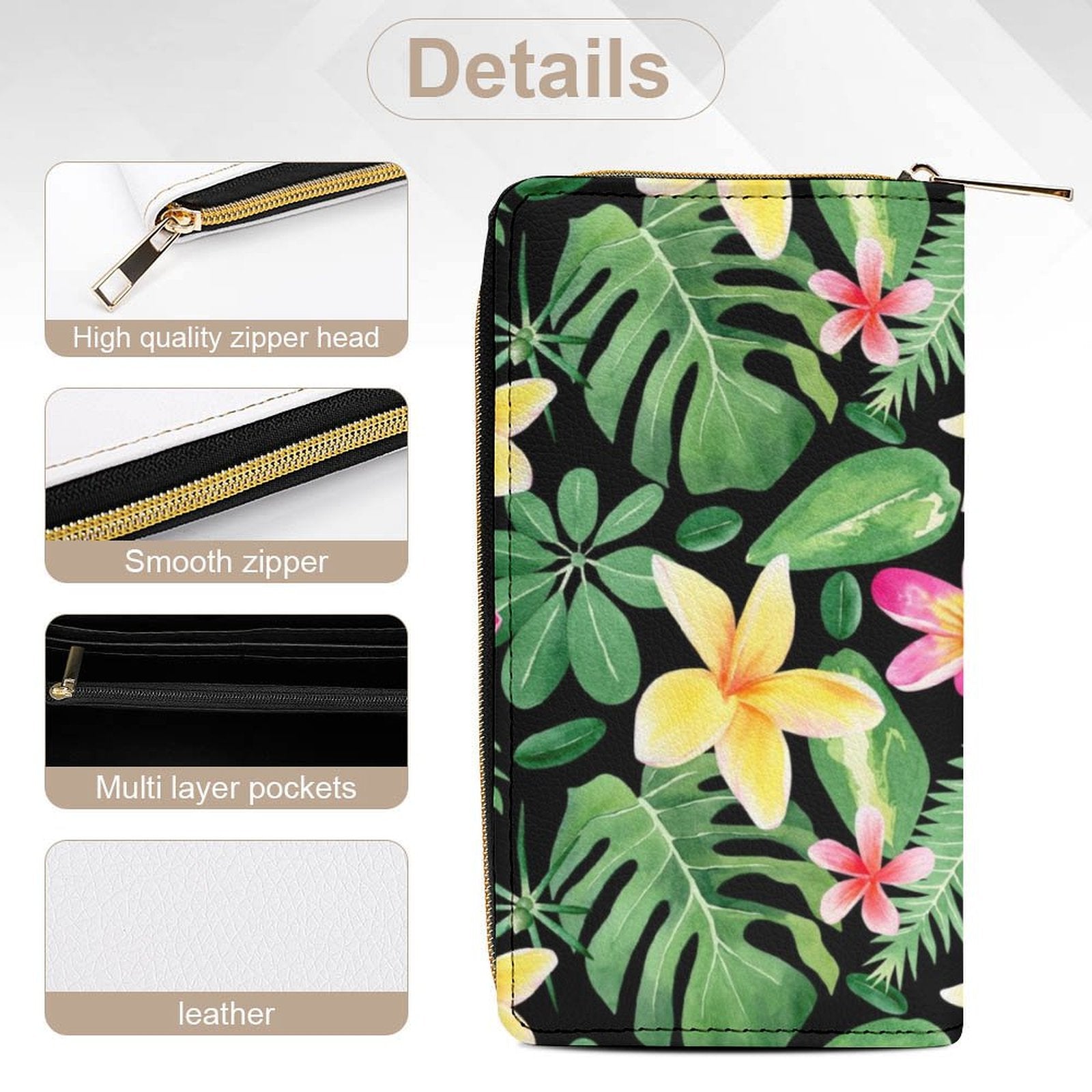 Frangipani -  PU Leather Wallet