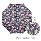 Dark Hawaiian Floral Umbrella Umbrella Plants Printed Offshore