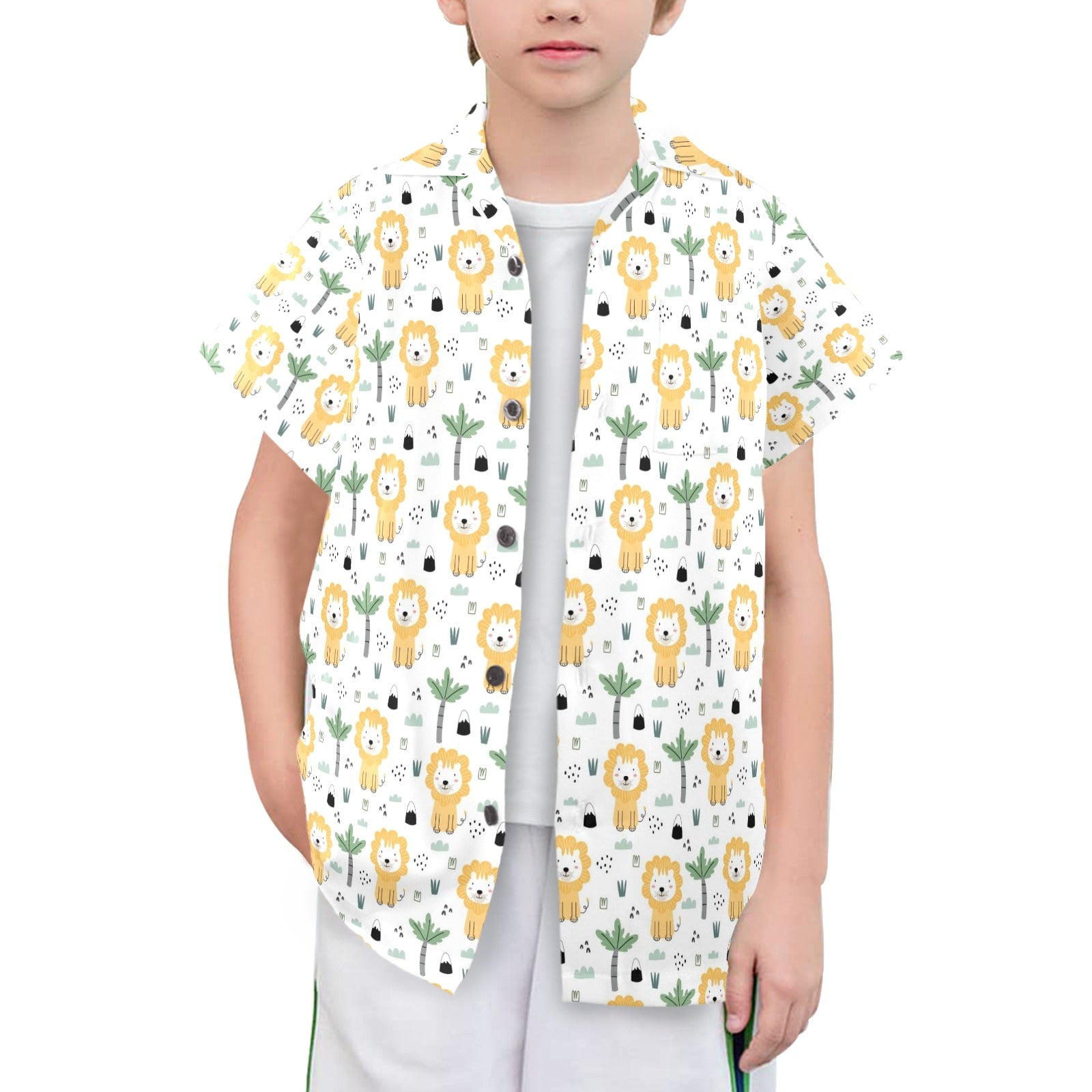 Lions Senior Kids Hawaiian Shirt