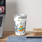 Cute Science Characters Small Stainless Steel Travel Mug Cup 12oz/350ml
