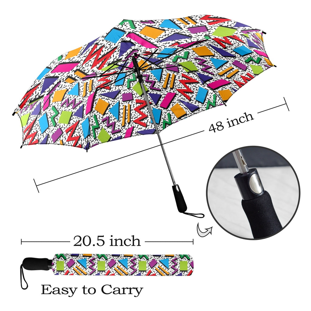 Graphic 80's Umbrella Umbrella Printed Offshore Retro