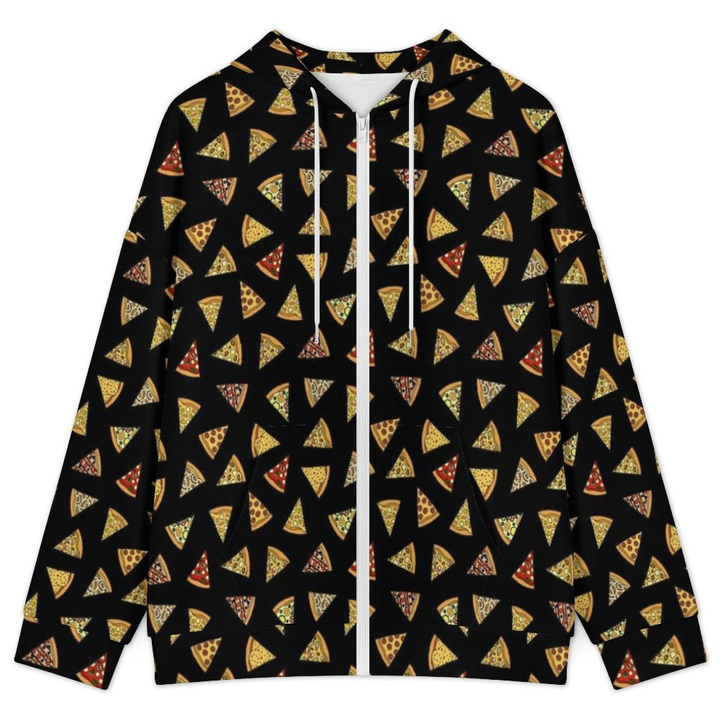 Pizza Slices Women's Full-Zip Hoodie