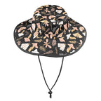 Magic Moth Wide Brim Bucket Hat Wide Brim Bucket Hat animal Printed Offshore