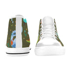 Monsters - Kids High Top Canvas Shoes