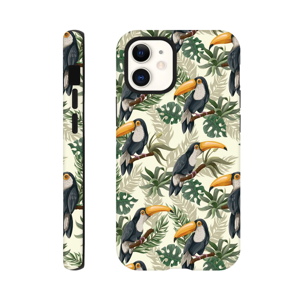 Toucan Jungle - Apple iPhone Tough case iPhone 12 Mini iPhone Tough Case animal Globally Fulfilled