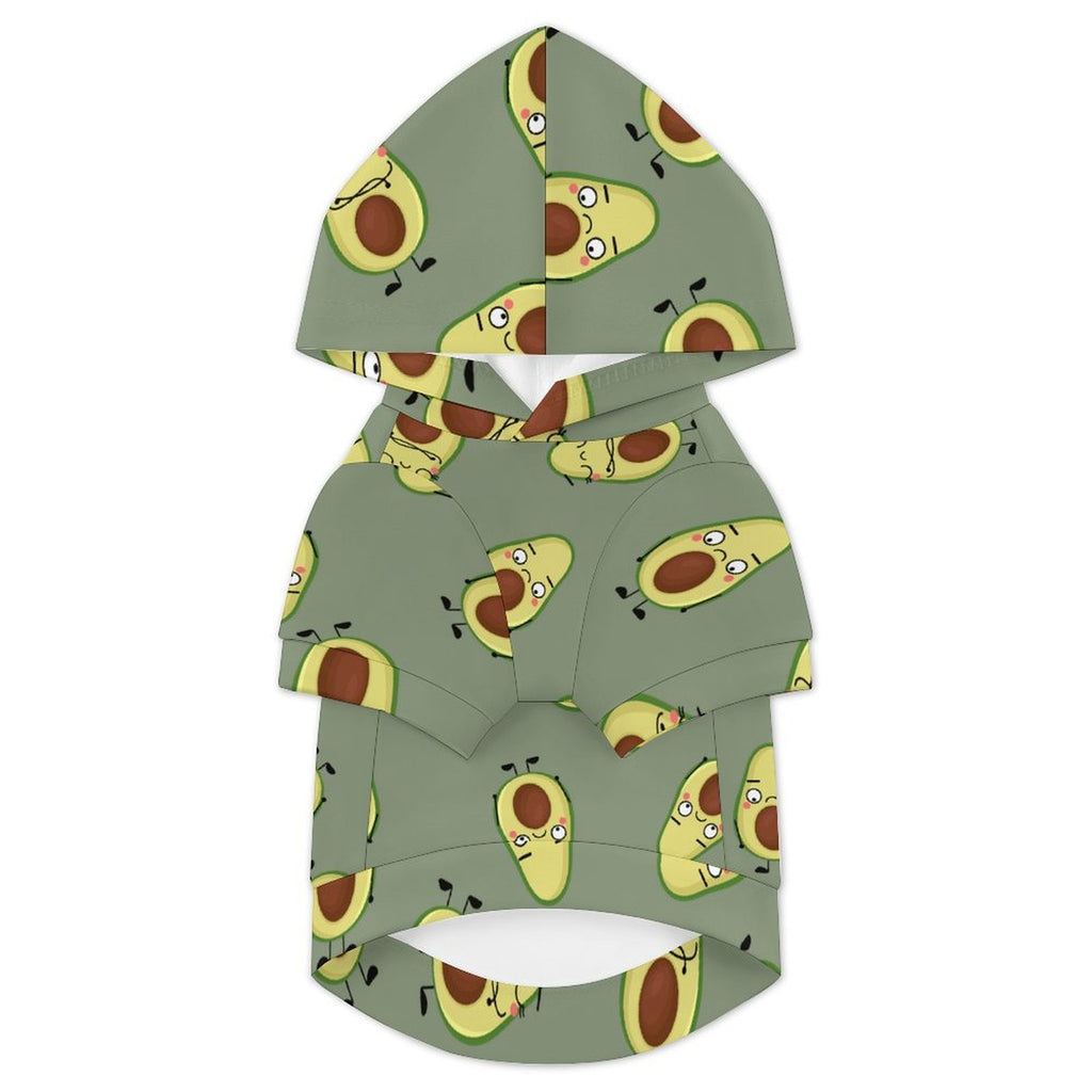 Avocado Characters Pet Hoodie (Large Size)
