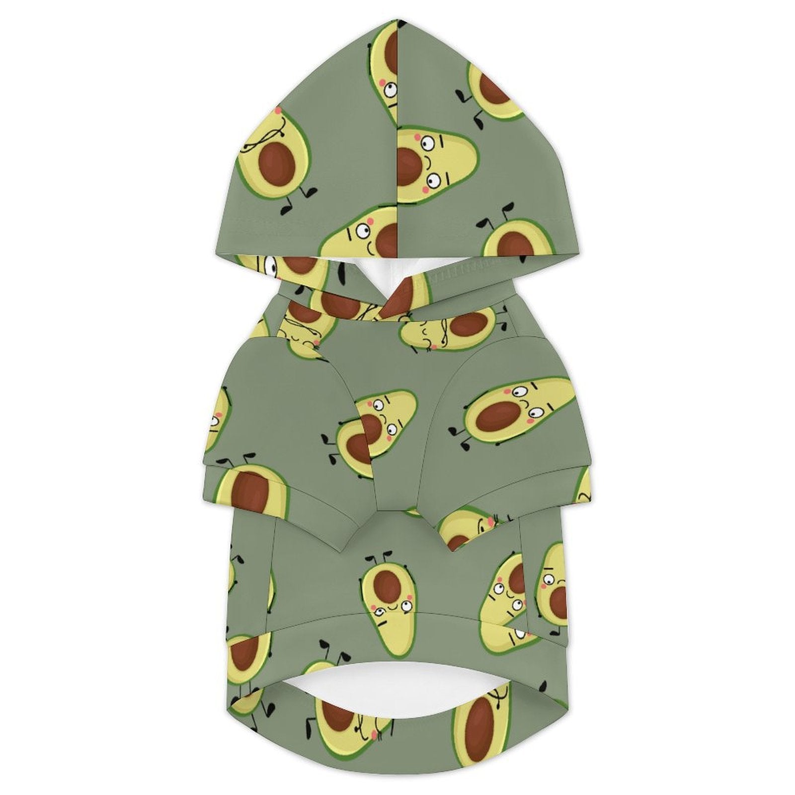 Avocado Characters Pet Hoodie (Large Size)