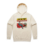 I Put The Pro In Procrastination, Retro Gentleman Men's AS Colour Hoodie Ecru Mens Hoodie comic Printed In Australia