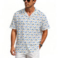 UFO's Men's Crinkle Hawaiian Shirt