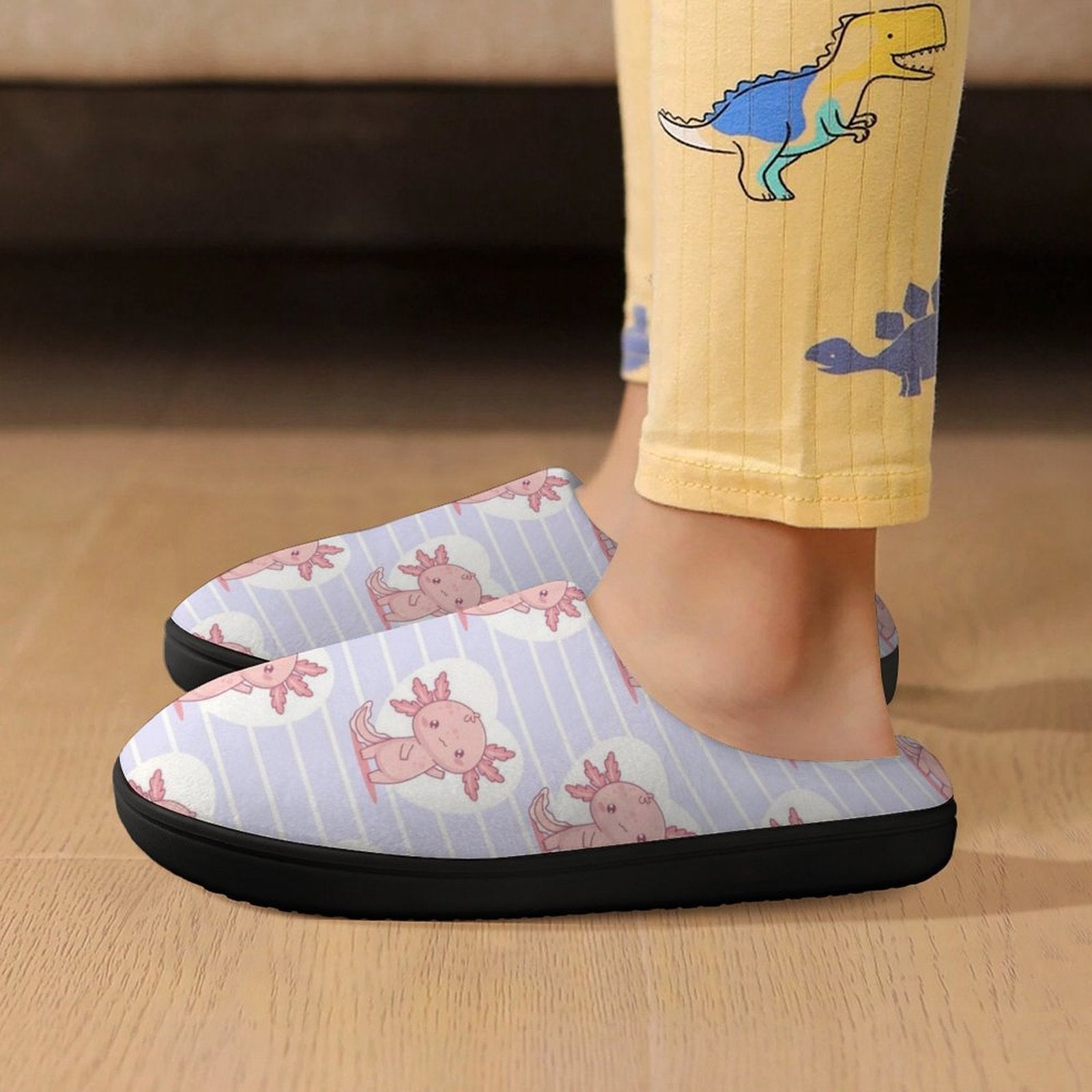 Axolotl Love Kids Cotton Slippers Kids Cotton Slippers animal Printed Offshore
