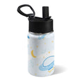 Spaceships And UFO's 12oz Kids Water Bottle with Straw Lid