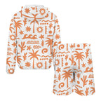 Orange Surf Men's Lightweight Sun Hoodie & Shorts Set Men's Lightweight Sun Hoodie & Shorts Printed Offshore Surf