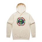 Believe In Yourself, Alien - Mens Hoodie Ecru Mens Hoodie Motivation Positivity Printed In Australia Sci Fi