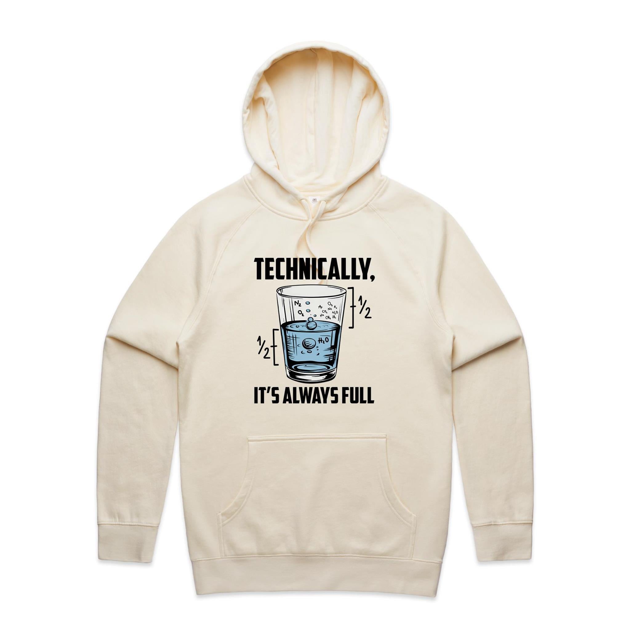 Glass Half Full Men's AS Colour Hoodie