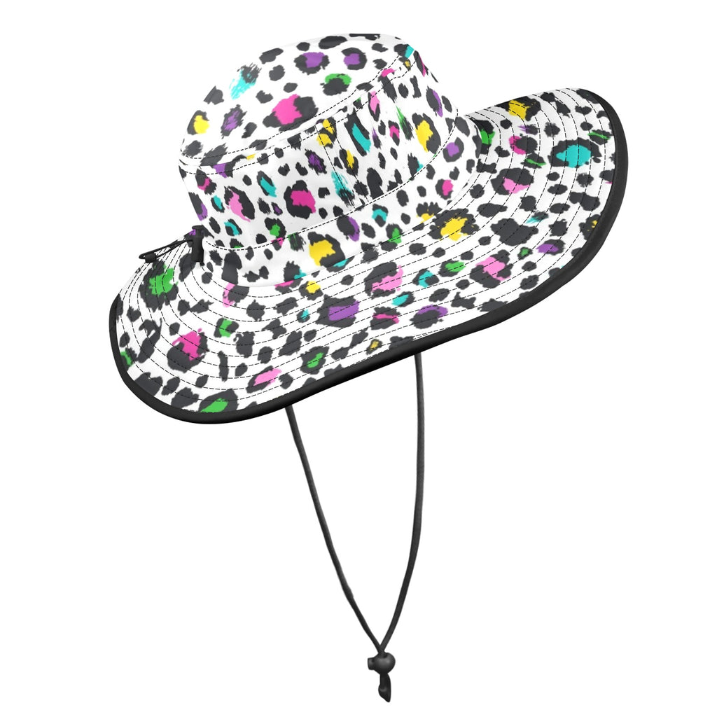 Animal Print In Colour - Wide Brim Bucket Hat Wide Brim Bucket Hat animal Printed Offshore