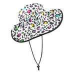 Animal Print In Colour - Wide Brim Bucket Hat Wide Brim Bucket Hat animal Printed Offshore
