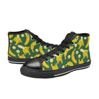 Happy Bananas - Kids High Top Canvas Shoes