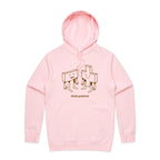 Think Positive, Maths - Mens Hoodie Pink Mens Hoodie Maths Positivity Printed In Australia