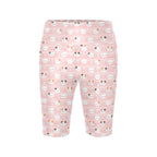 Pink Cats Women's Bike Shorts With Side Pockets