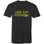 Meet Me Under The Mistletoe, Christmas - Mens T-Shirt Black Mens Christmas T-shirt Christmas Printed In Australia