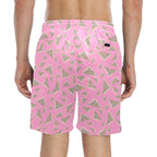 Fairy Bread Pink Men's Mid-Length Beach Shorts Men's Mid-Length Beach Shorts Food Printed Offshore