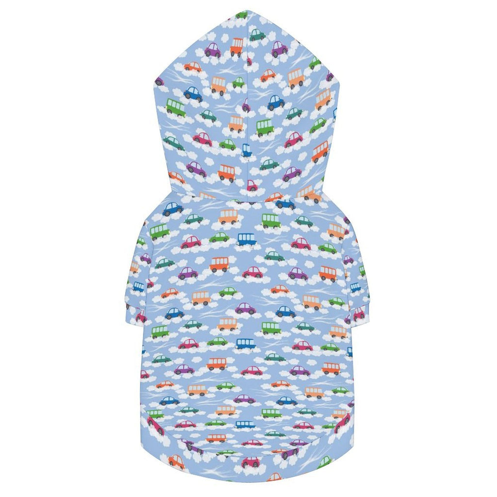 Colourful Cars Pet Hoodie (Large Size)