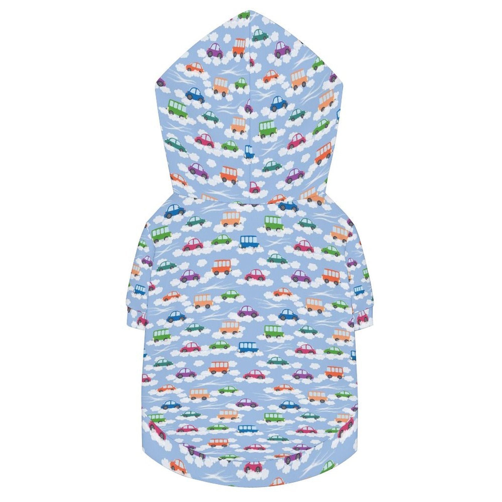 Colourful Cars Pet Hoodie (Large Size)