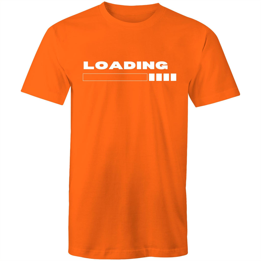 Loading - Mens T-Shirt Orange Mens T-shirt Printed In Australia